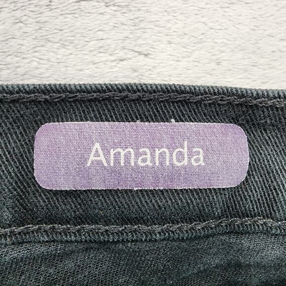 Gloria Vanderbilt Jeans Womens 12P PETITE Faded Black Amanda High Rise Slim Leg - Picture 8 of 16